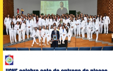 UCNE celebra acto de entrega de placas a nuevos internos de Medicina