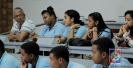 Estudiantes del Liceo Eugenio María de Hotos visitan la UCNE.